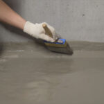 Waterproofing,Brush.,Waterproofing,Coating.,Waterproofing,A,Building,With,A,Brush.